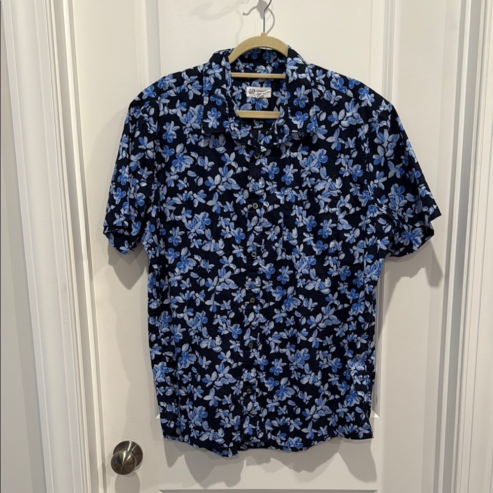 GAP Navy Floral Men's Shirt